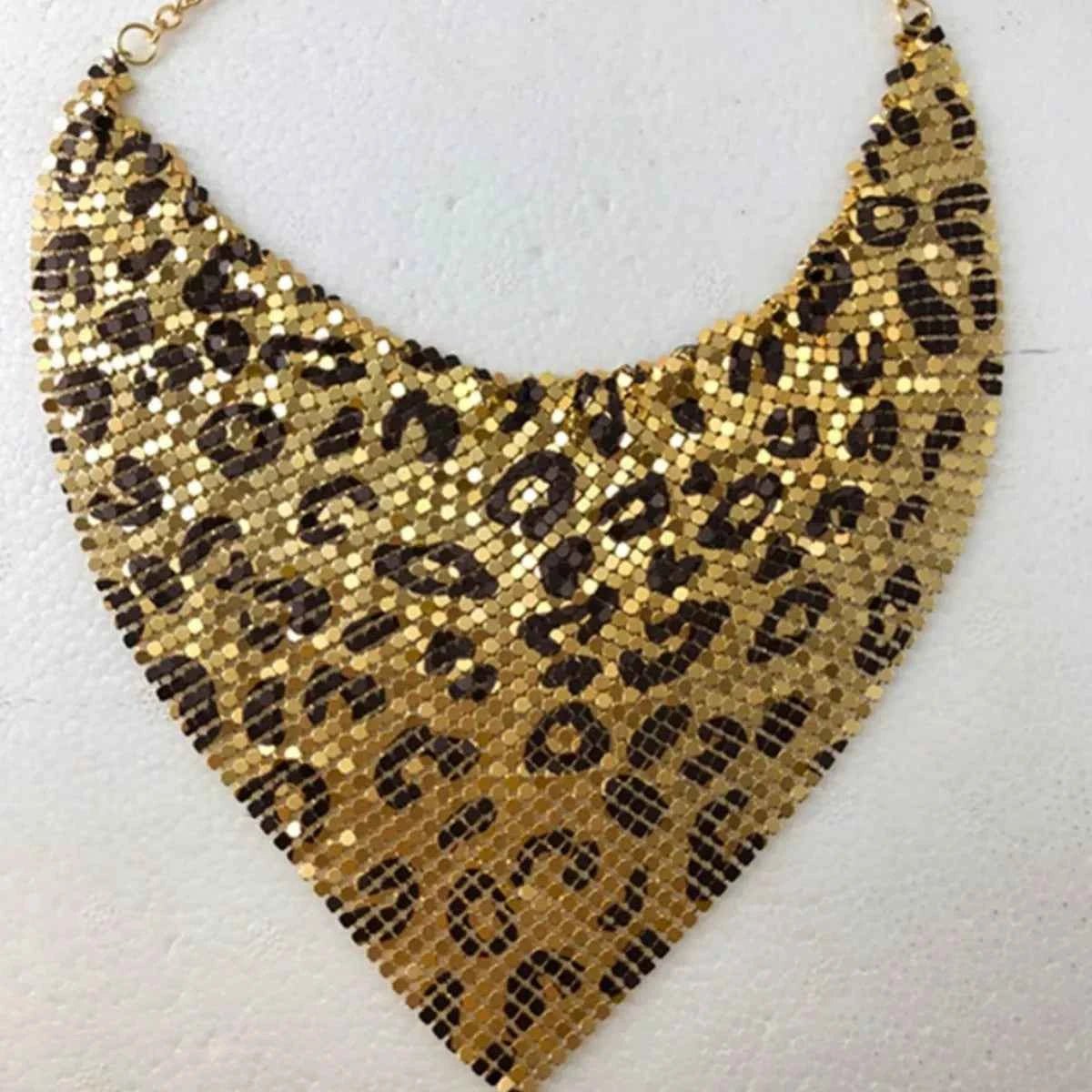 Leopard Necklace and Earrings Jewelry Set | Sugarz Chique Boutique