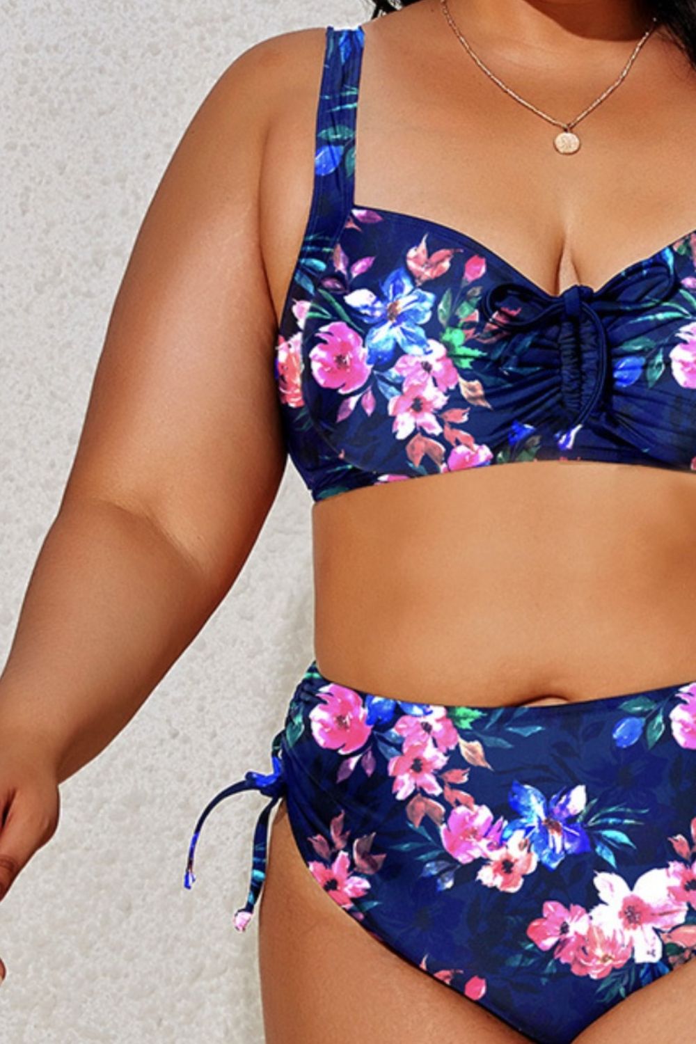 Plus Size Printed Wide Strap Two-Piece Swim Set | Sugarz Chique Boutique