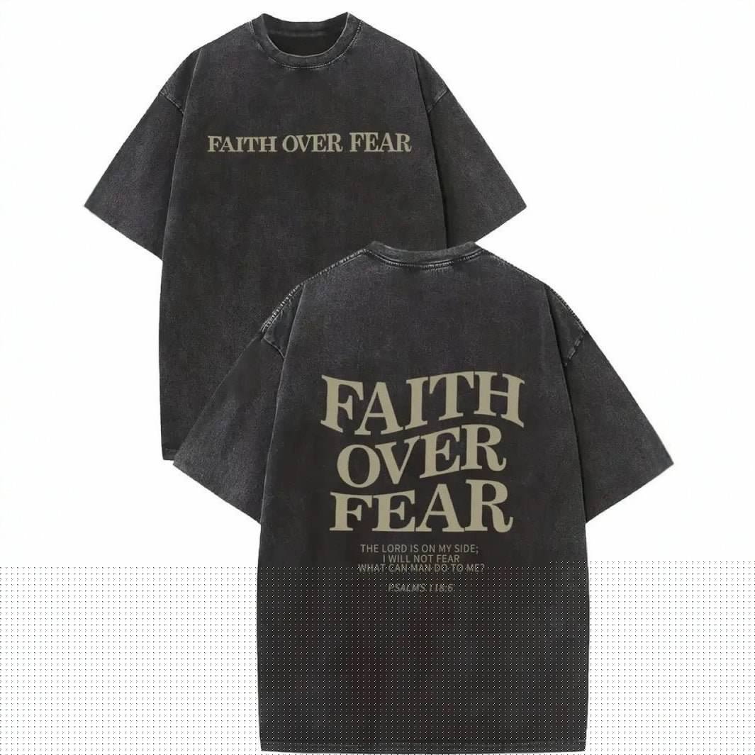 Faith Is Better Than Fear Men And Women Batik Retro Trendy T-shirt | Sugarz Chique Boutique
