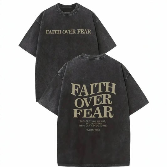 Faith Is Better Than Fear Men And Women Batik Retro Trendy T-shirt | Sugarz Chique Boutique