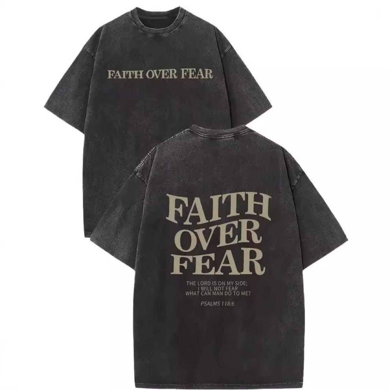 Faith Is Better Than Fear Men And Women Batik Retro Trendy T-shirt | Sugarz Chique Boutique
