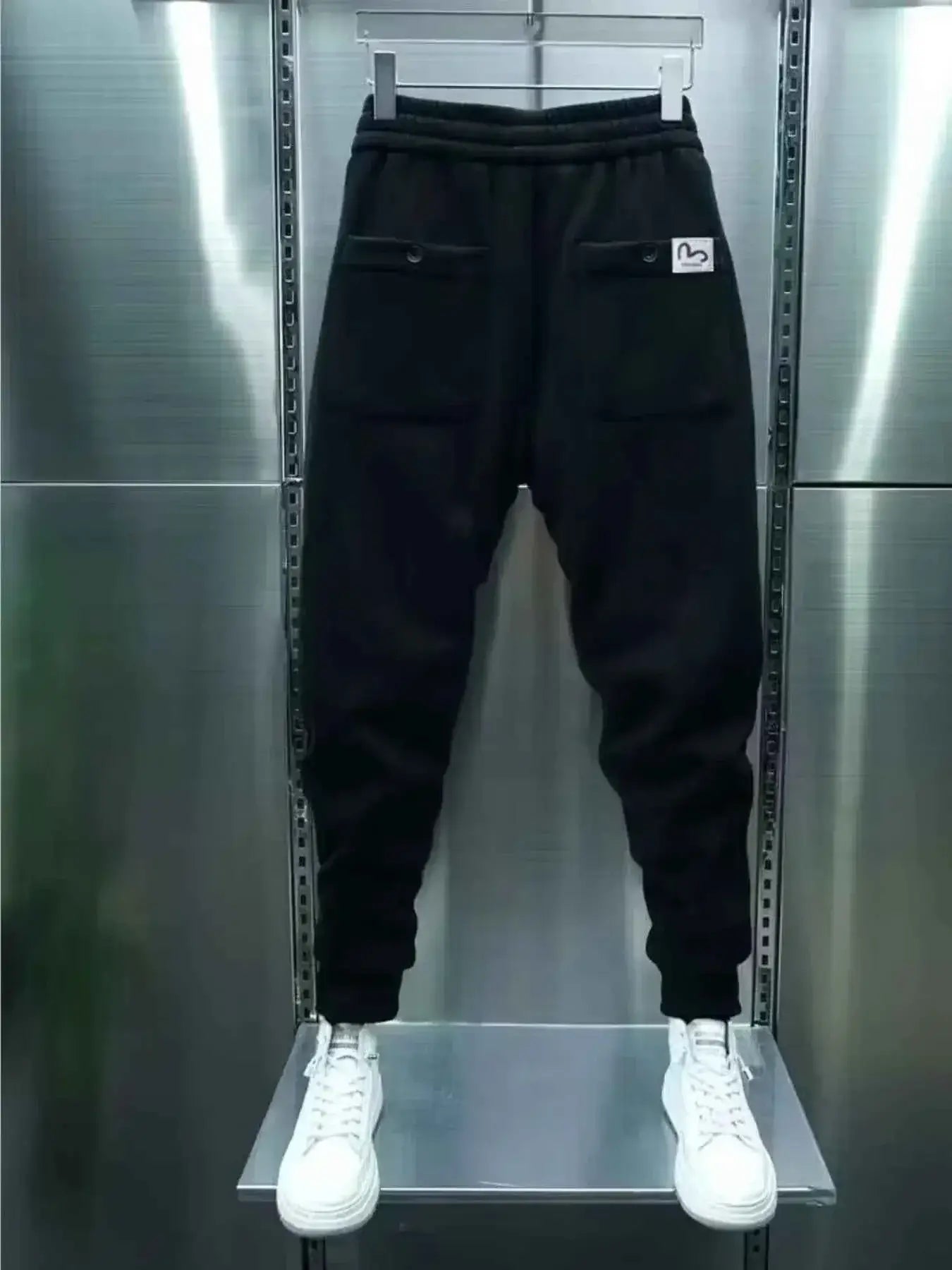 Men's Plus Size Drawstring Jogger Sweatpants with Pocketed