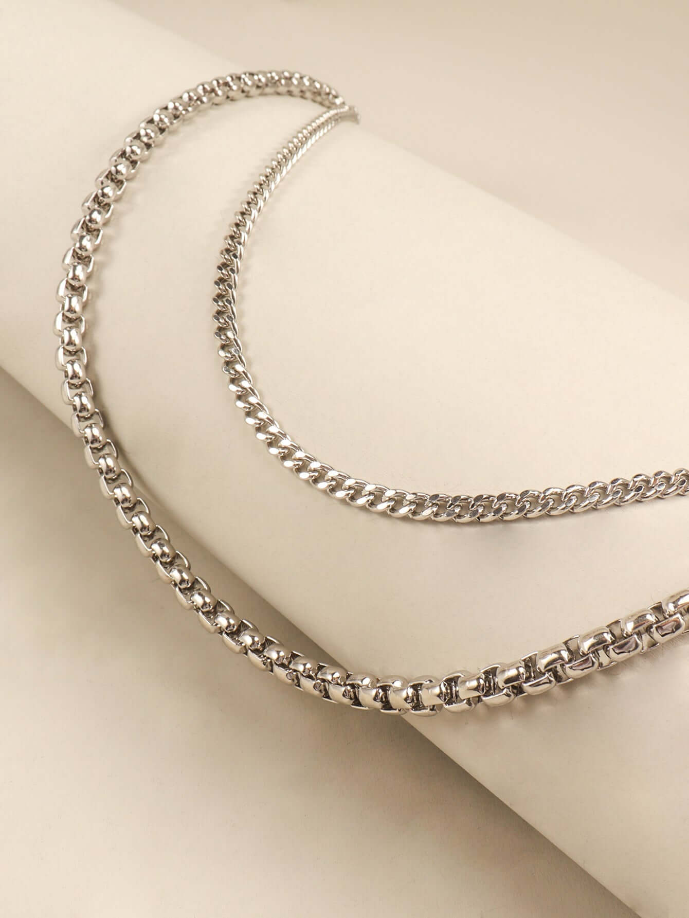 Double - Layered Metal Chain Belt - Sugarz Chique Boutique