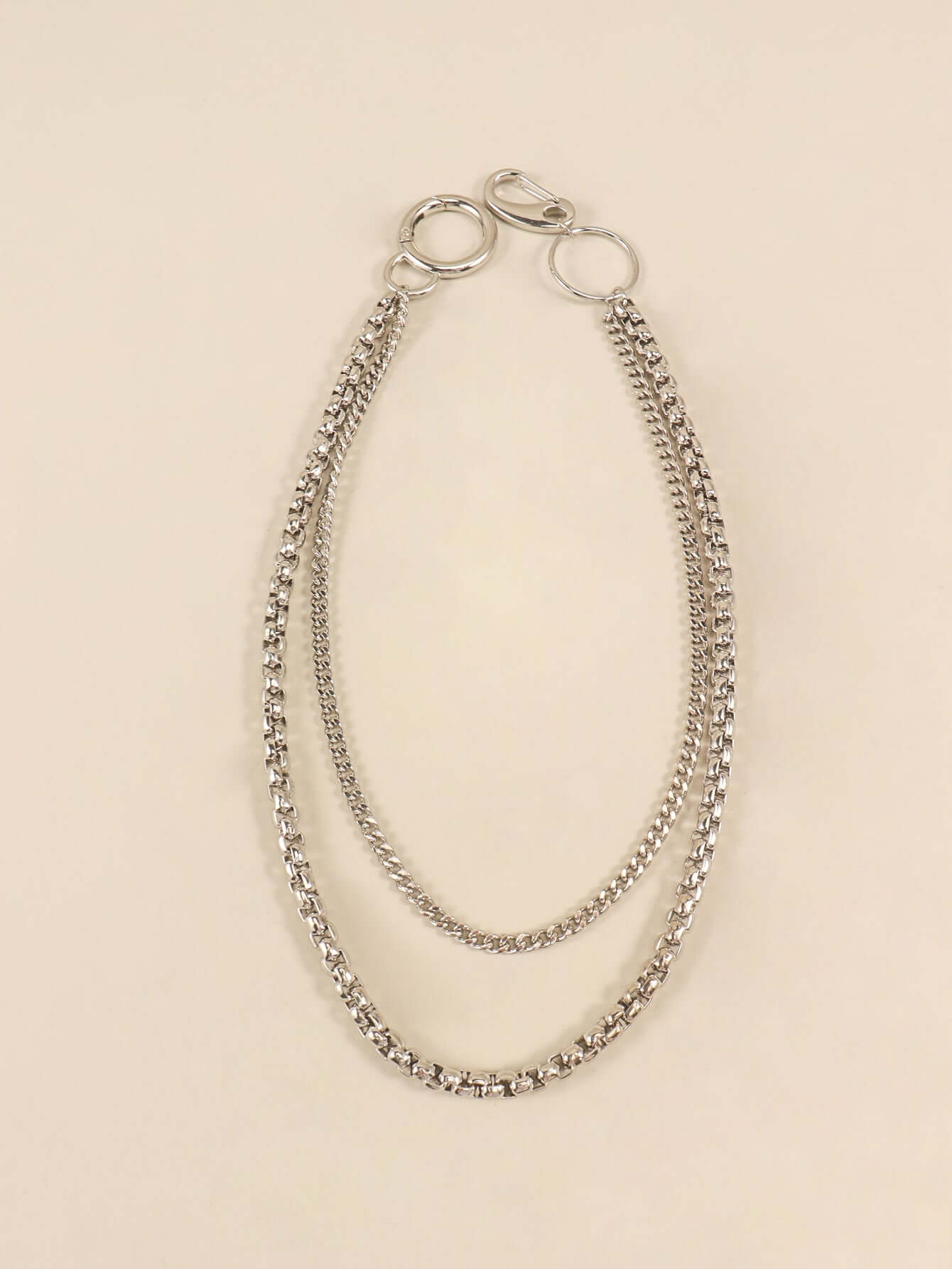 Double - Layered Metal Chain Belt - Sugarz Chique Boutique