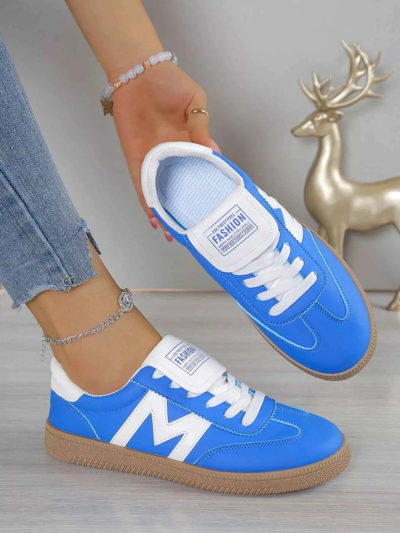 Round Toe Lace Up Sneakers | Sugarz Chique Boutique