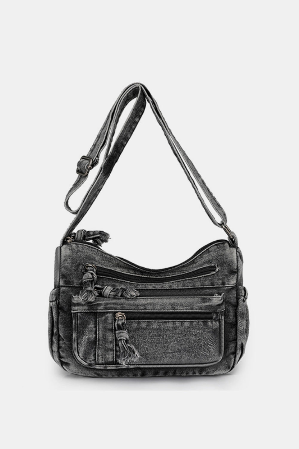 Adjustable Strap Denim Crossbody Bag | Sugarz Chique Boutique