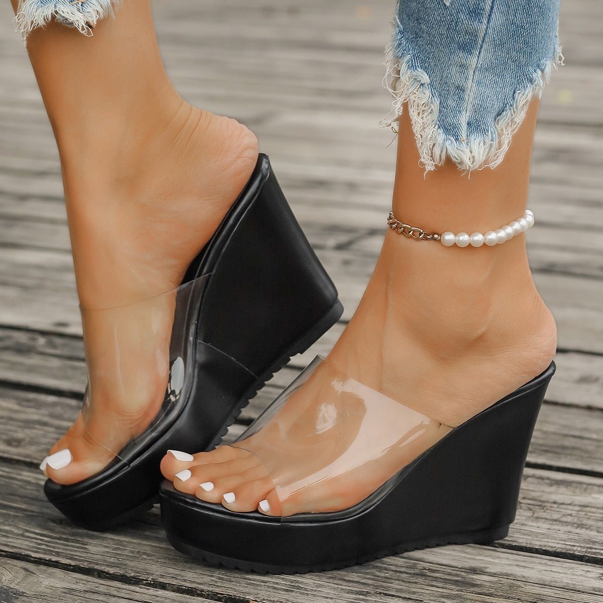 Open Toe Wedge Sandals | Sugarz Chique Boutique