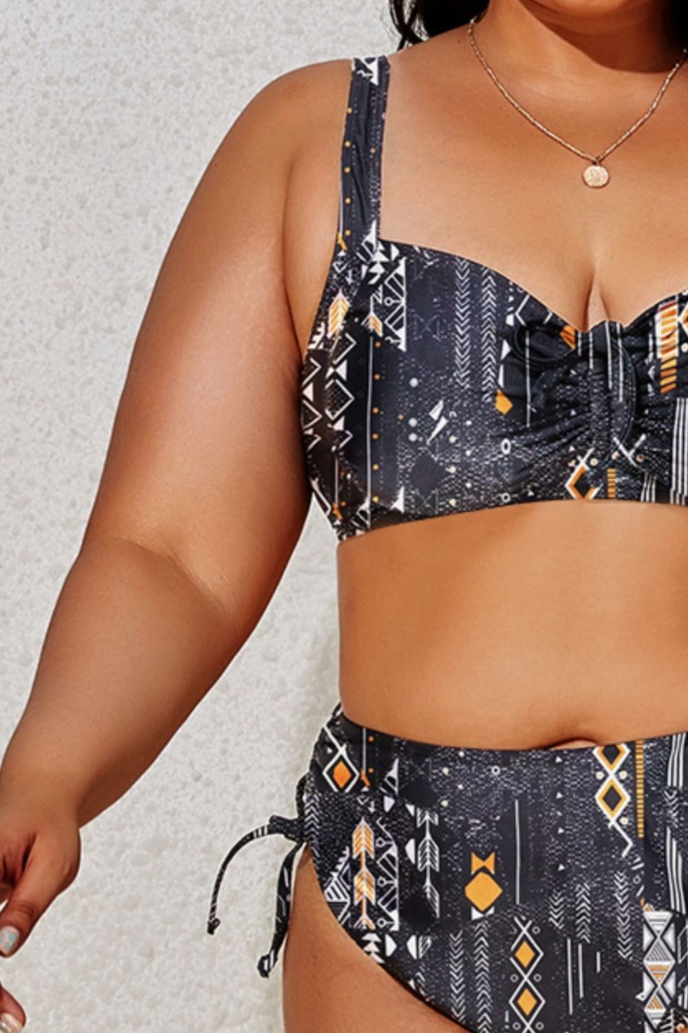 Plus Size Printed Wide Strap Two-Piece Swim Set | Sugarz Chique Boutique