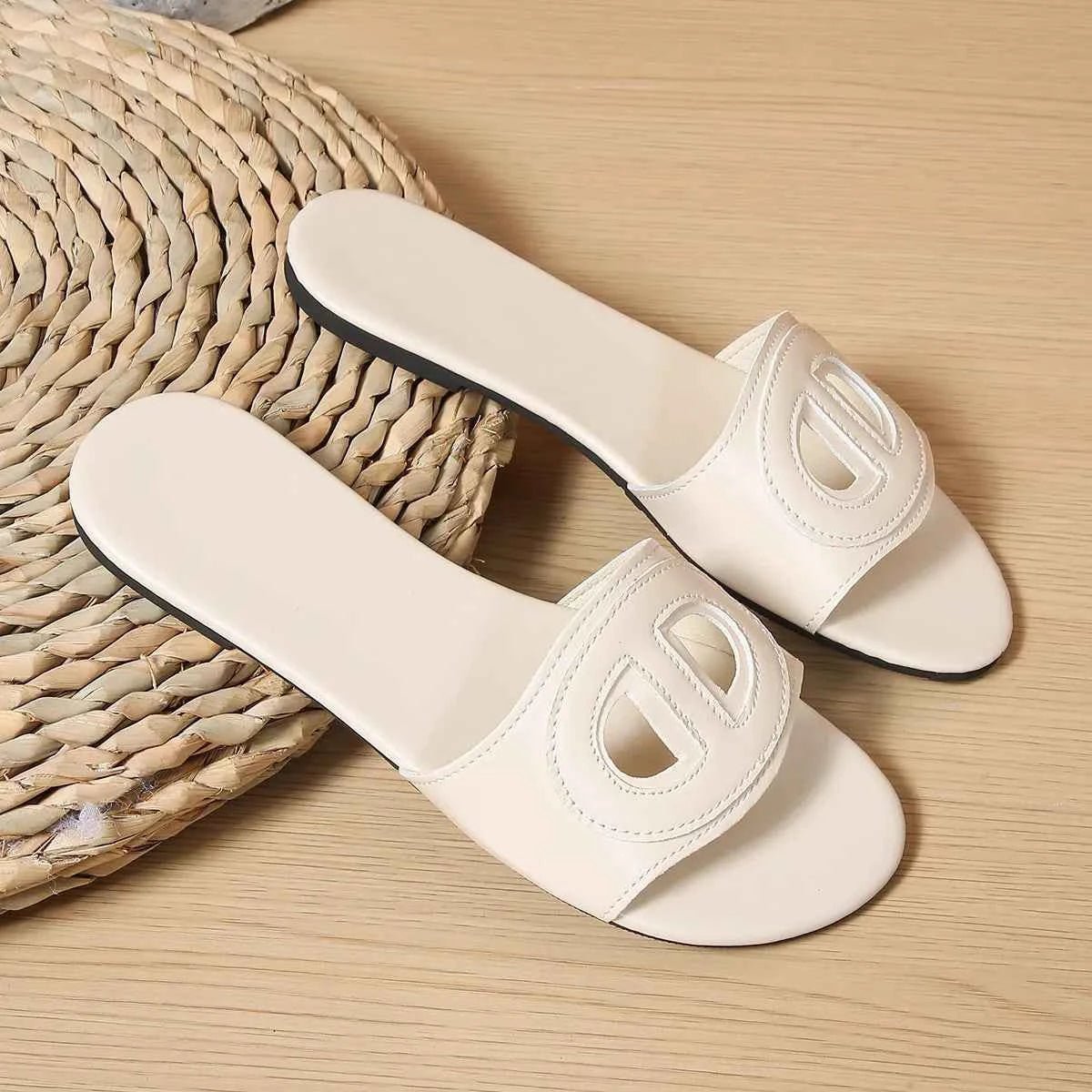 Open Toe Flats Sandals | Sugarz Chique Boutique