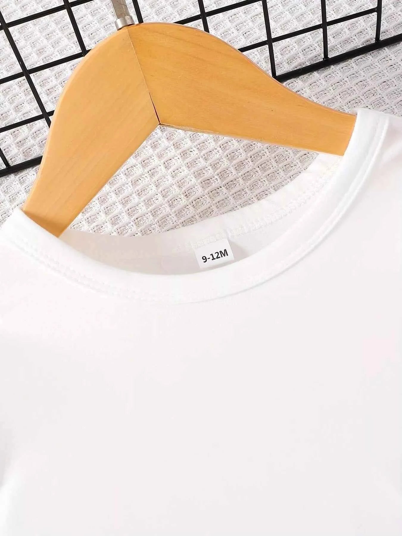 Children's Cartoon Girl Long Sleeve Top & Jeans Set