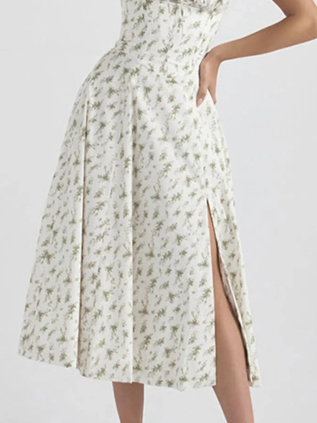 Full Size Slit Sweetheart Neck Cami Dress Plus Size - Sugarz Chique Boutique