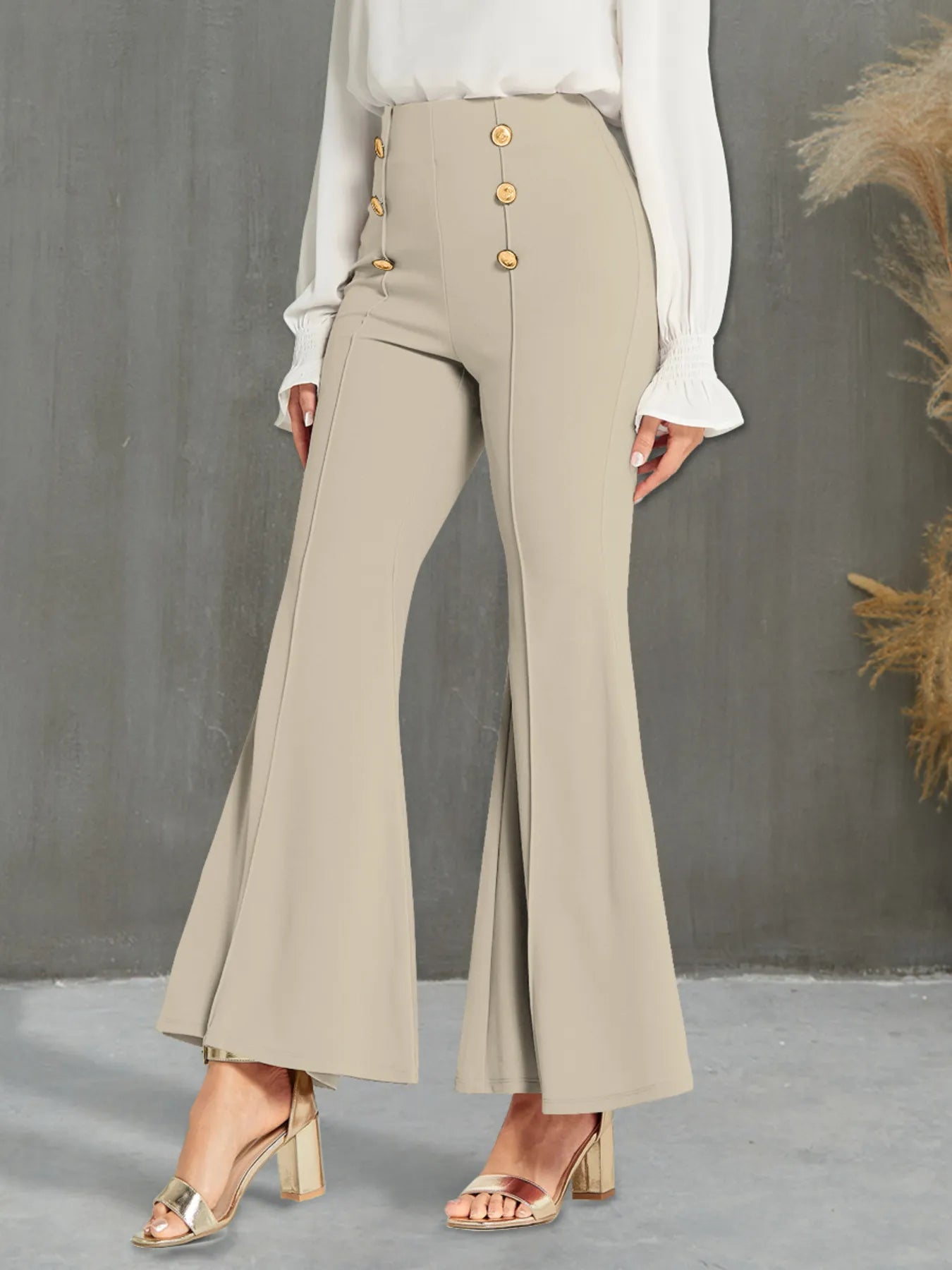 High Waisted Flare Pants - Sugarz Chique Boutique