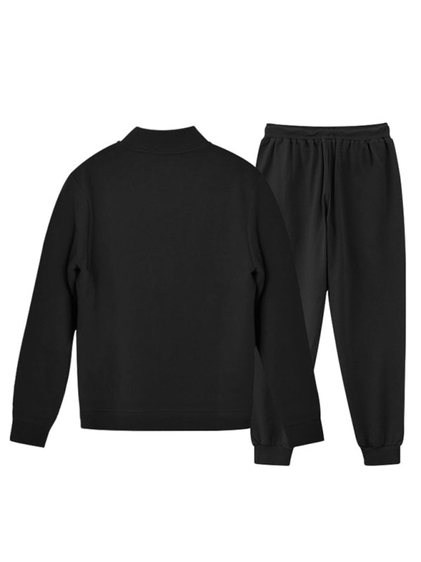 Men's new casual solid color baseball collar jacket suit | Sugarz Chique Boutique