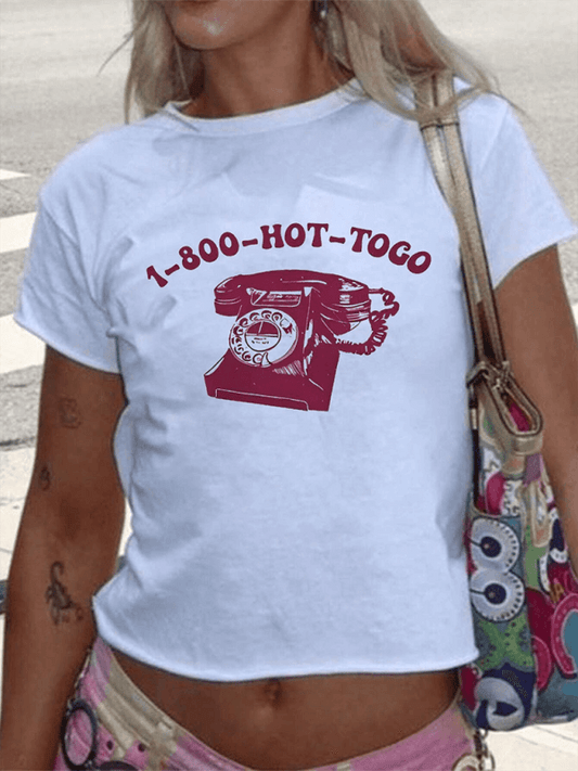 New personalized print Y2K top | Sugarz Chique Boutique