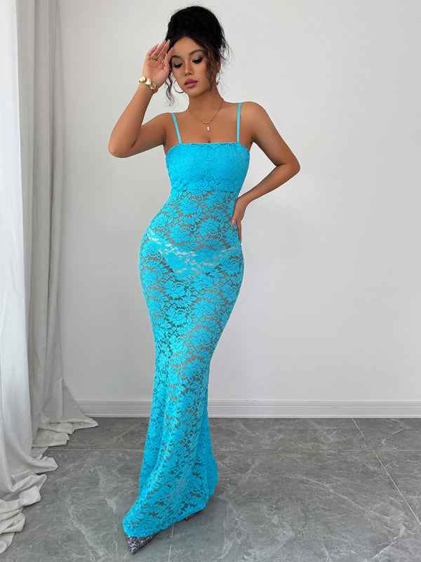 suspender hollow dress | Sugarz Chique Boutique