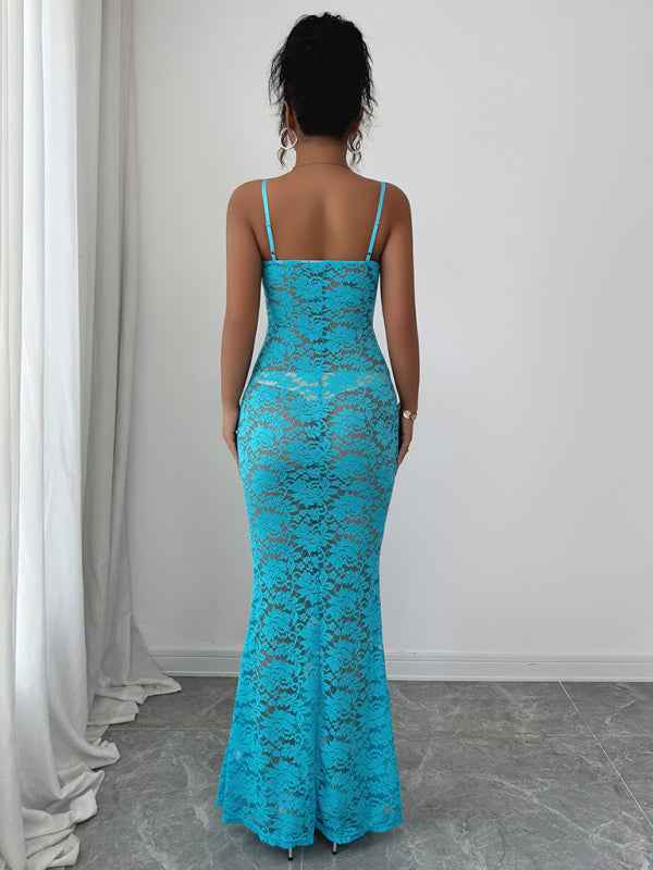 suspender hollow dress | Sugarz Chique Boutique
