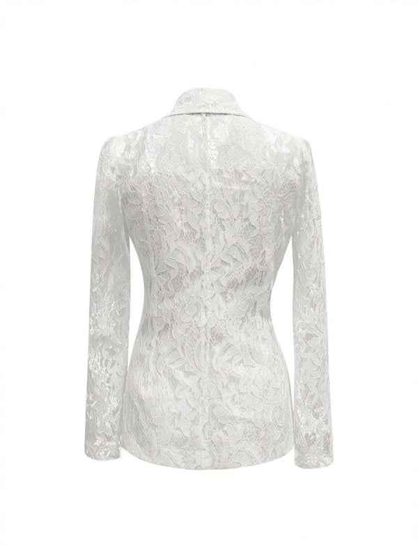 Elegant suit jacket with cutout petals | Sugarz Chique Boutique