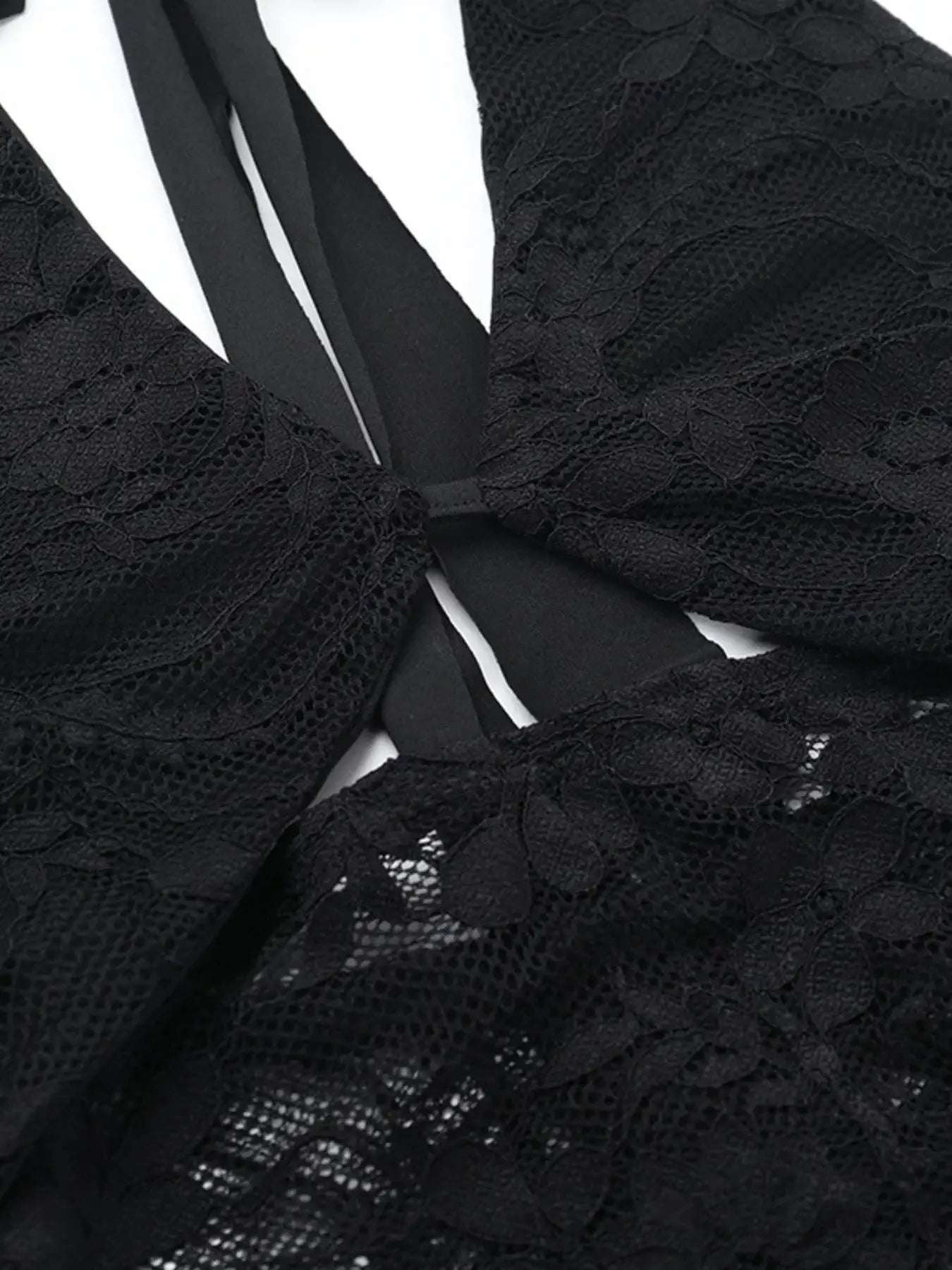 Lace Halter Neck Mini Dress | Sugarz Chique Boutique