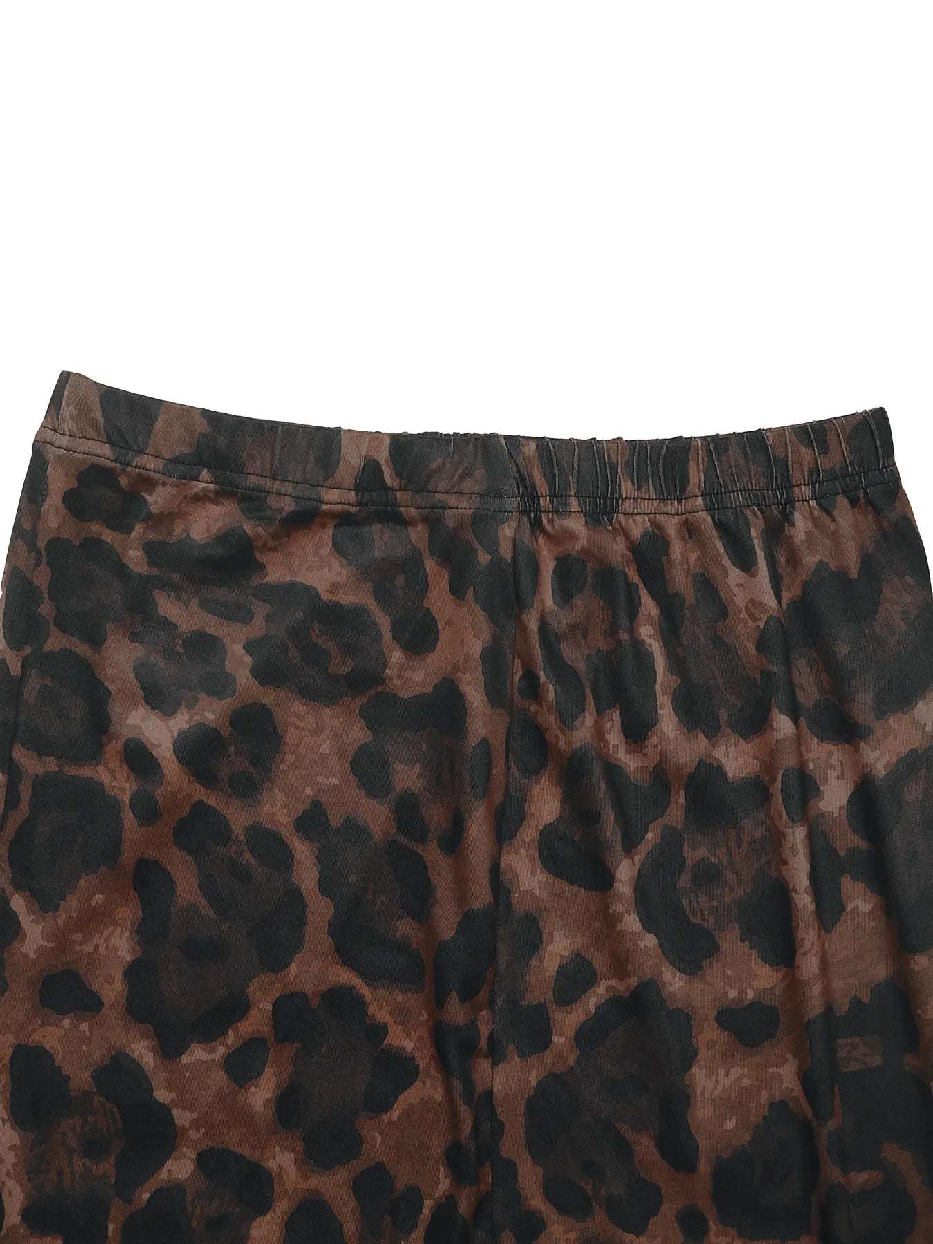 Leopard Round Neck Top and Skirt Set | Sugarz Chique Boutique