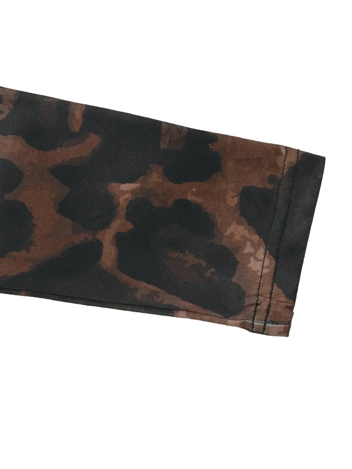 Leopard Round Neck Top and Skirt Set - Sugarz Chique Boutique