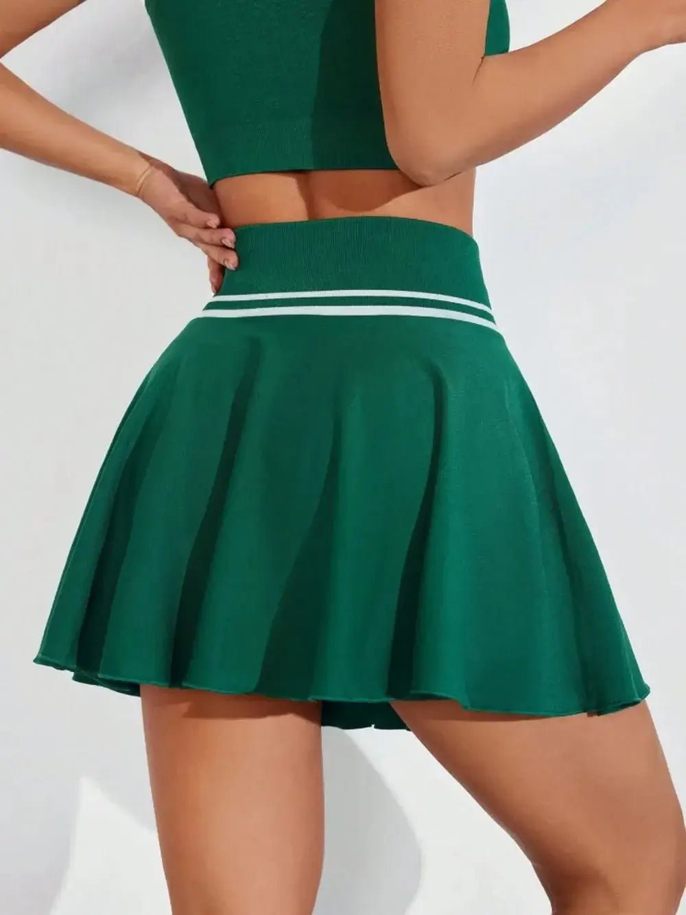 Ruched High Waist Mini Active Skirt - Sugarz Chique Boutique