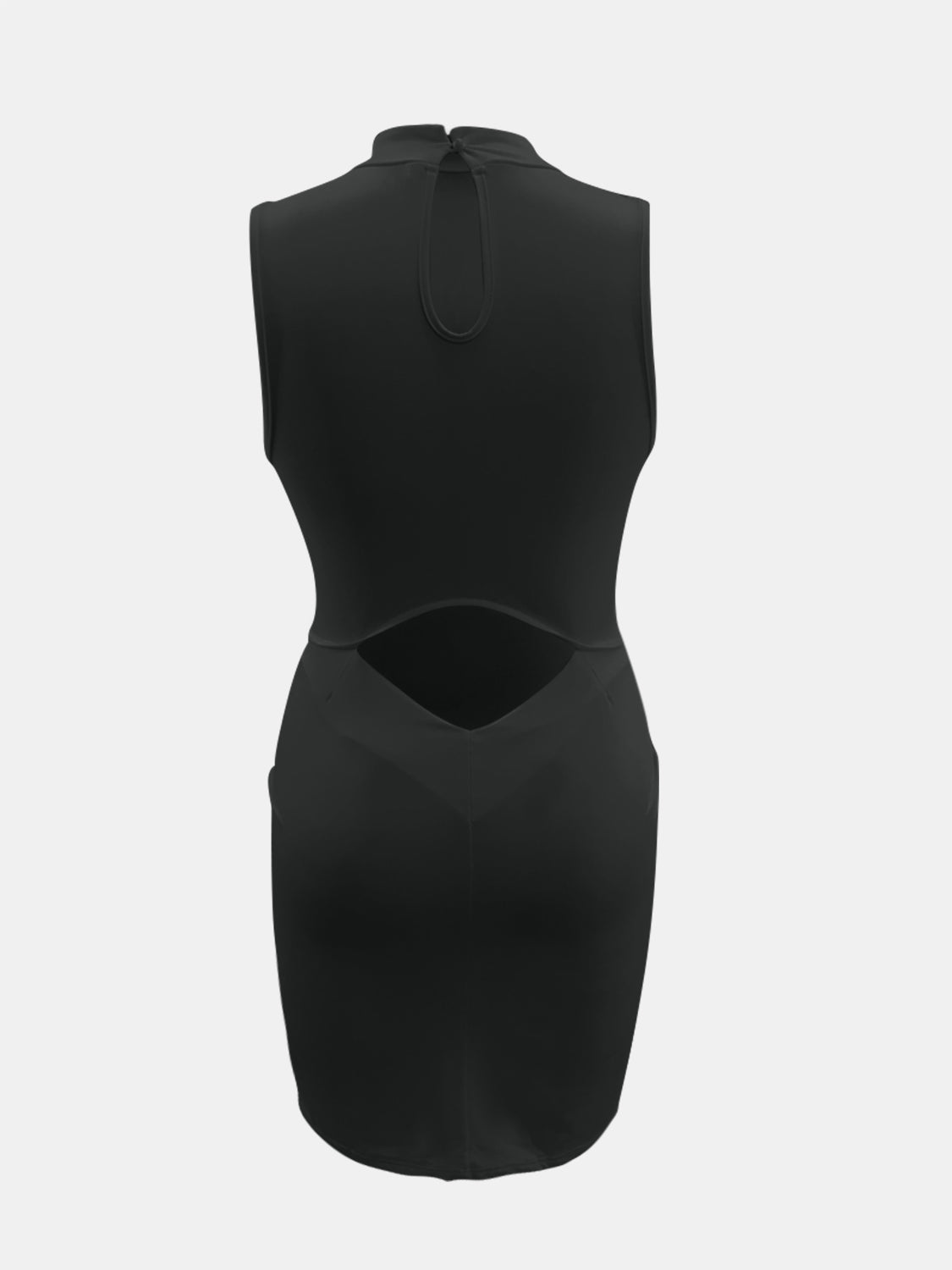 Cutout Mock Neck Sleeveless Dress | Sugarz Chique Boutique
