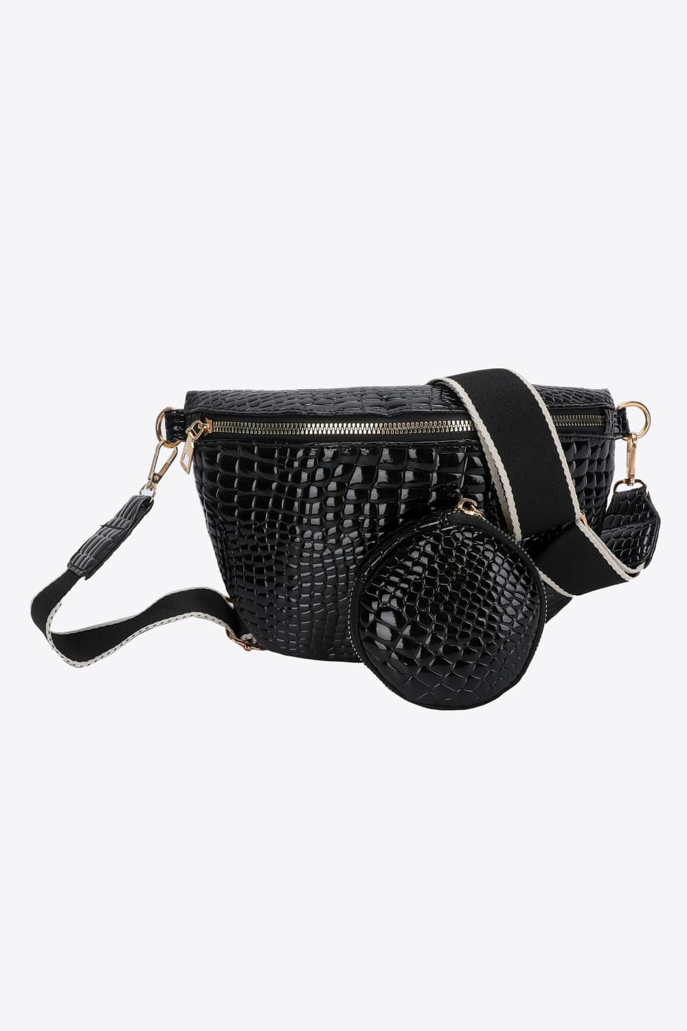 PU Leather Sling Bag with Small Purse | Sugarz Chique Boutique
