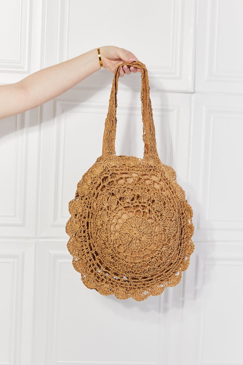 Justin Taylor Brunch Time Straw Rattan Handbag | Sugarz Chique Boutique