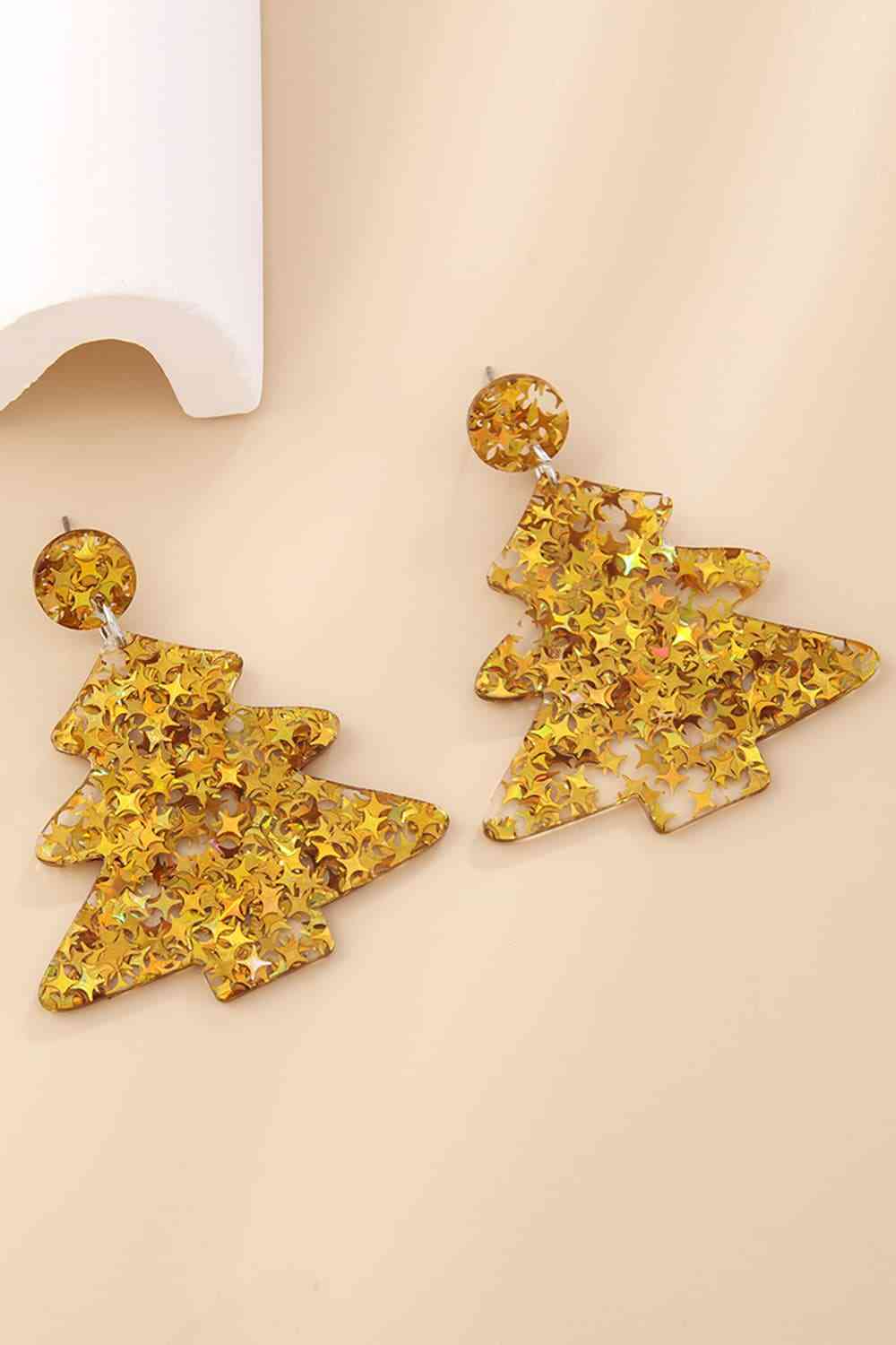 Christmas Tree Acrylic Earrings | Sugarz Chique Boutique