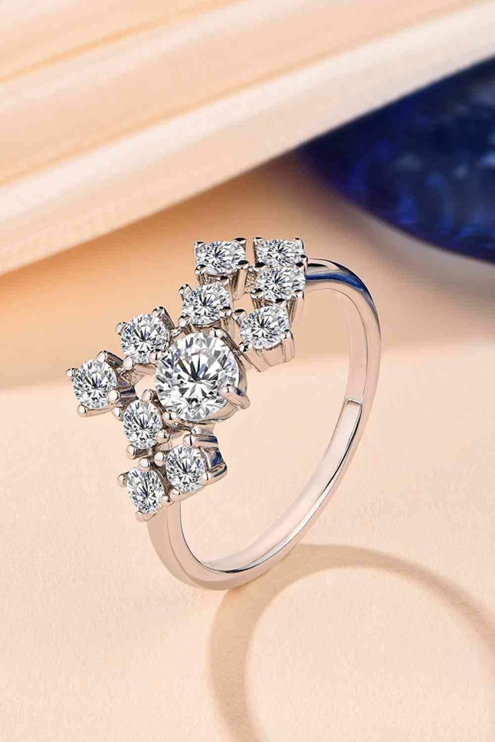 1.2 Carat Moissanite 925 Sterling Silver Ring | Sugarz Chique Boutique
