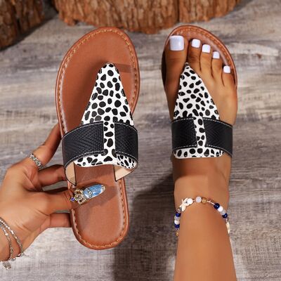 Animal Print Open Toe Sandals | Sugarz Chique Boutique