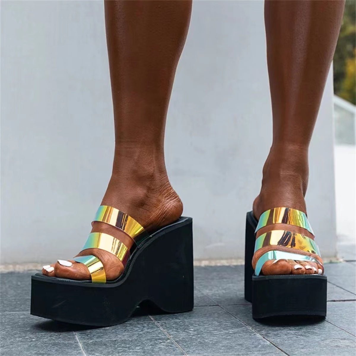 Open Toe Wedge Sandals | Sugarz Chique Boutique