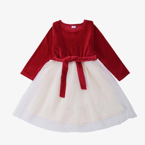 Baby Contrast Bow Detail Dress | Sugarz Chique Boutique