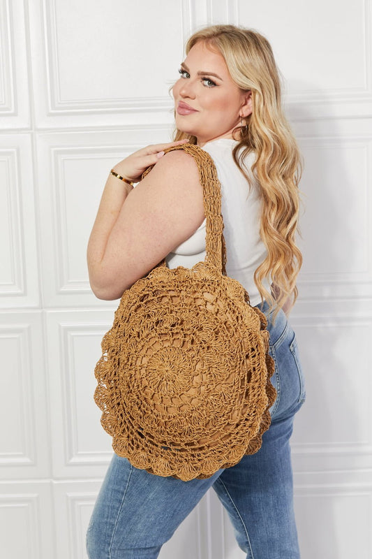 Justin Taylor Brunch Time Straw Rattan Handbag | Sugarz Chique Boutique