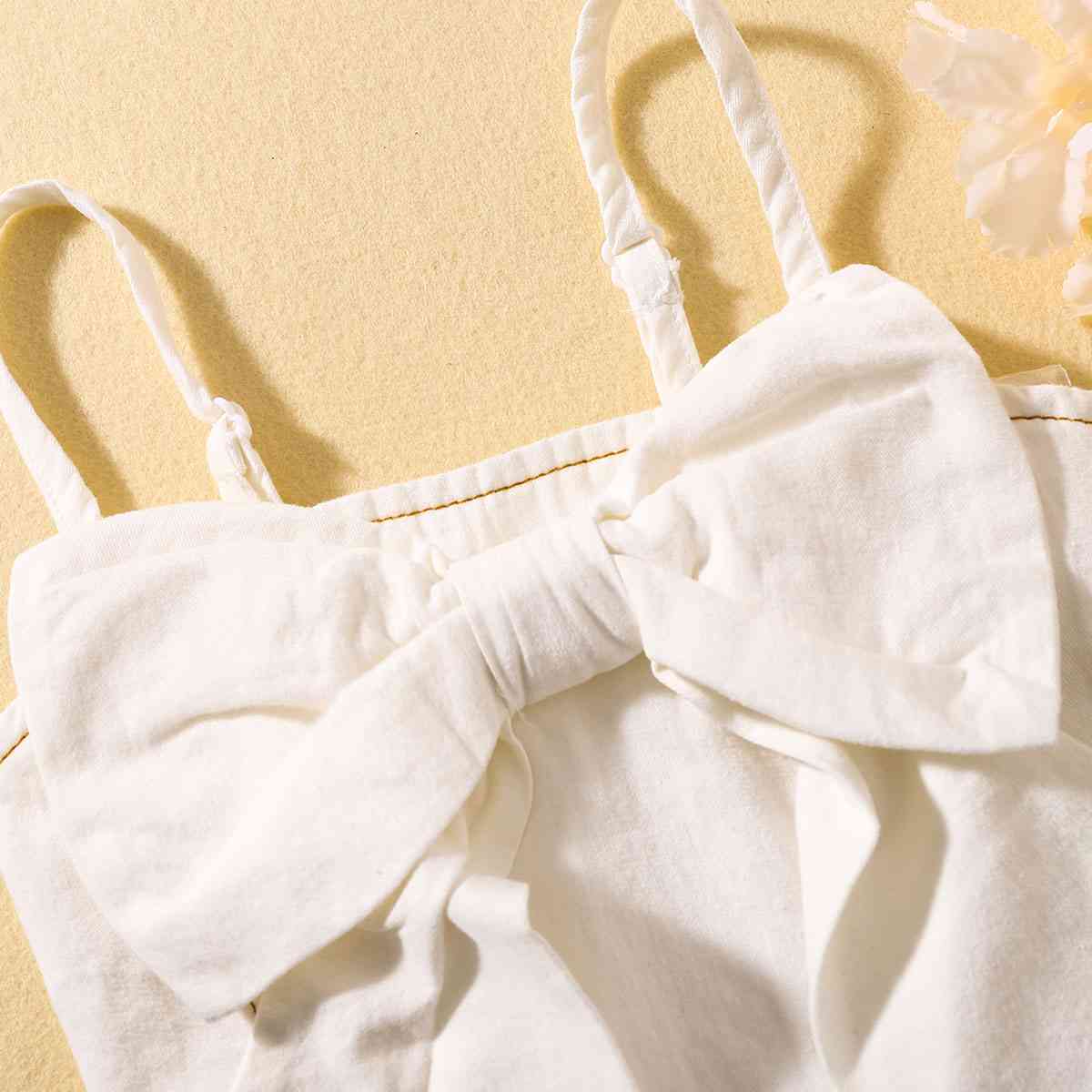 Contrast Stitching Bow Detail Cami and Shorts Set | Sugarz Chique Boutique