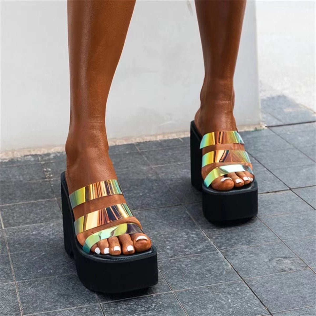 Open Toe Wedge Sandals | Sugarz Chique Boutique