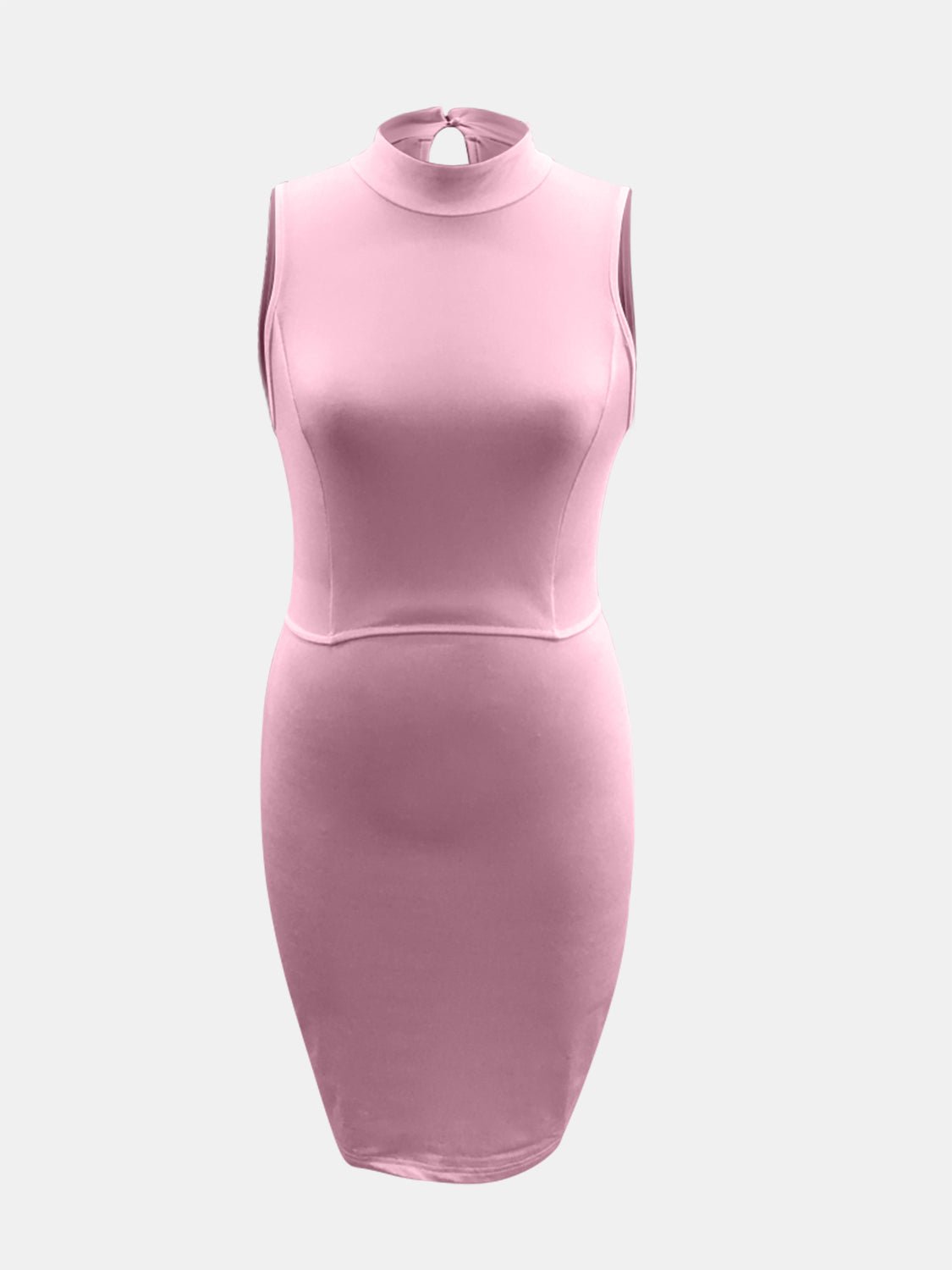 Cutout Mock Neck Sleeveless Dress | Sugarz Chique Boutique