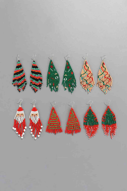 Christmas Beaded Earrings