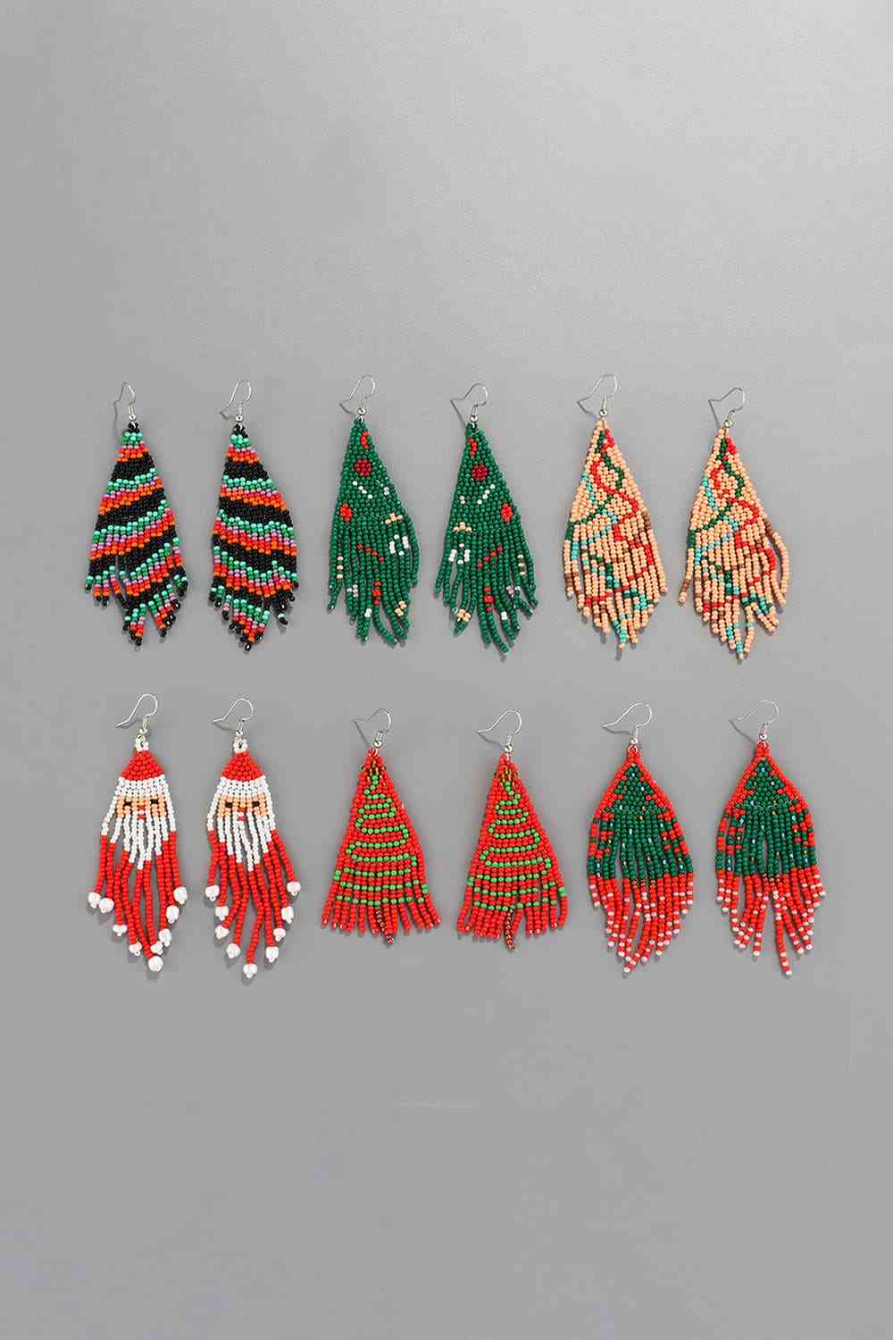 Christmas Beaded Earrings | Sugarz Chique Boutique