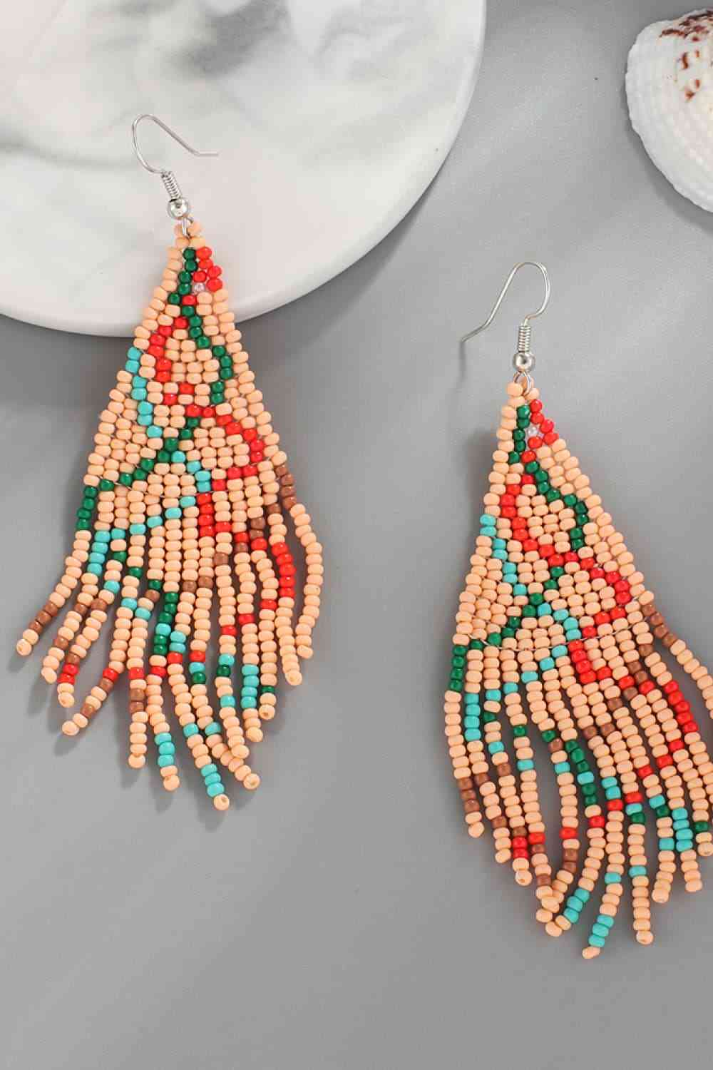Christmas Beaded Earrings | Sugarz Chique Boutique