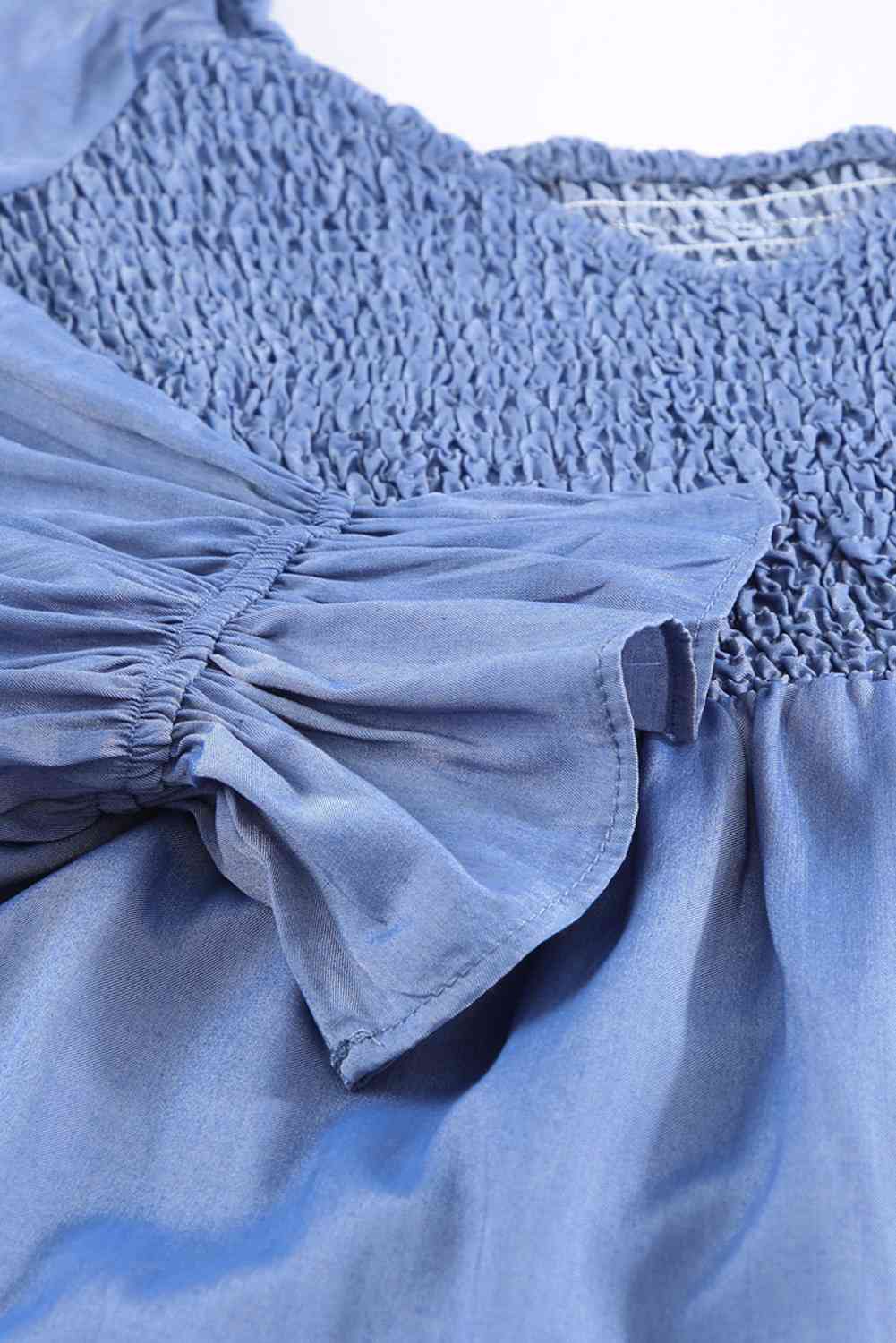 Smocked Off-Shoulder Tiered Mini Dress | Sugarz Chique Boutique