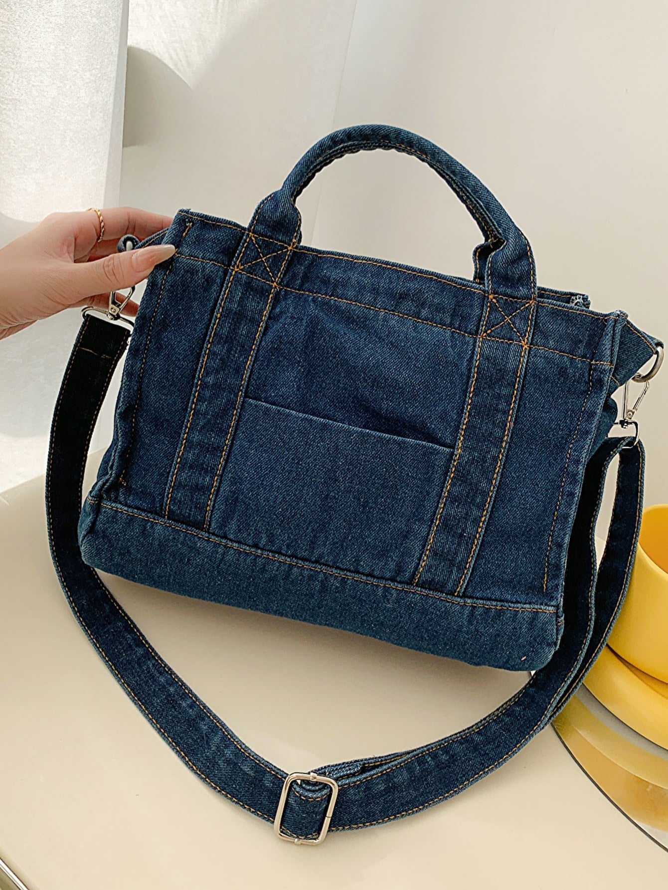 Adored Denim Shoulder Bag | Sugarz Chique Boutique