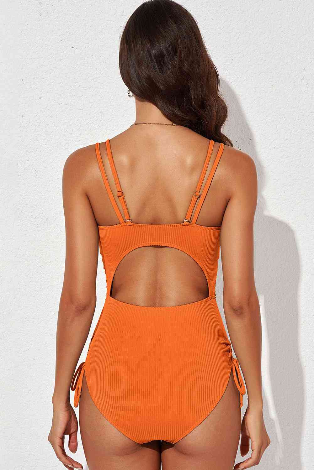 Tied Cutout Plunge One-Piece Swimsuit | Sugarz Chique Boutique