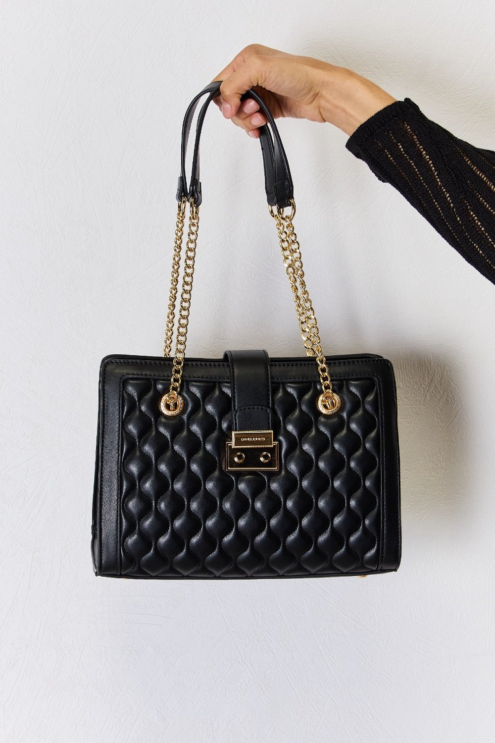 David Jones Quilted PU Leather Handbag | Sugarz Chique Boutique