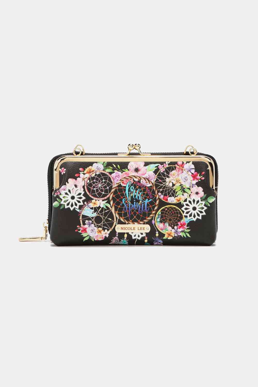 Nicole Lee USA Signature Kiss Lock Crossbody Wallet | Sugarz Chique Boutique