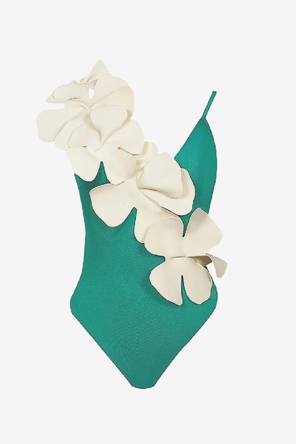 Flower Contrast One-Piece Swimsuit | Sugarz Chique Boutique
