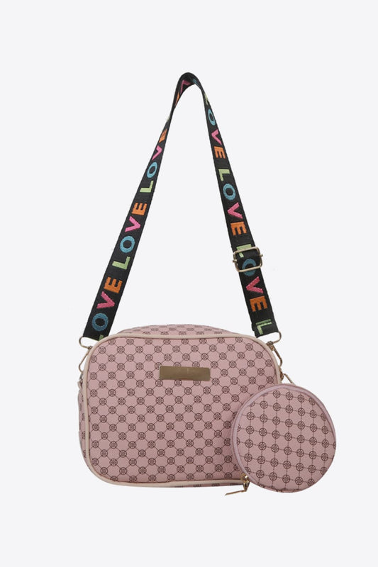 Printed Slogan Strap Shoulder Bag | Sugarz Chique Boutique