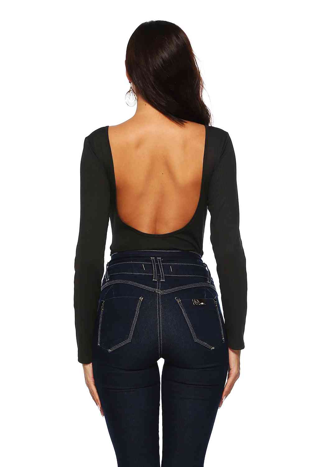 Button Detail Bodysuit | Sugarz Chique Boutique