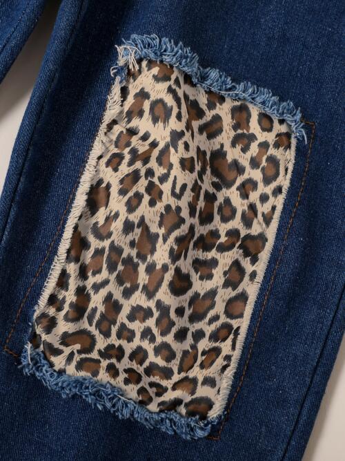 Ruffle Trim Top and Leopard Pants Set | Sugarz Chique Boutique